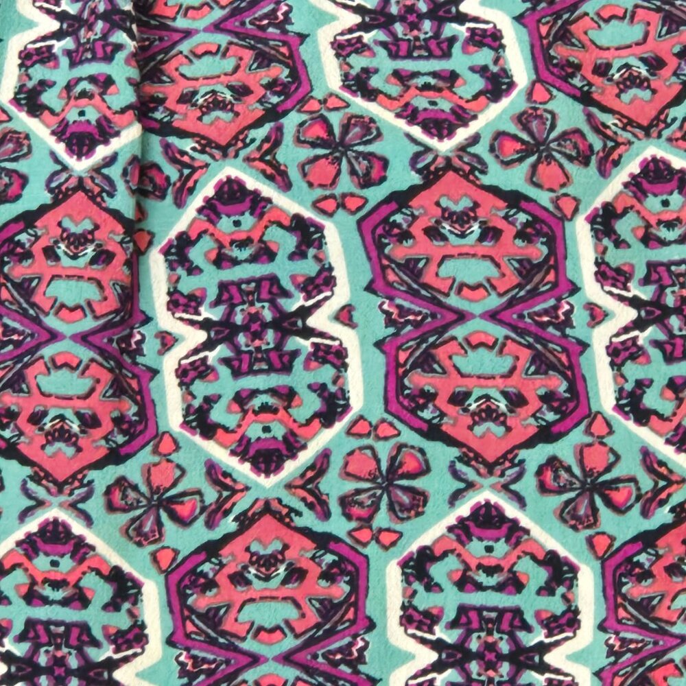 Anthropologie Elevenses South Shore Palazzo Pants Sz 6 Boho Pink Blue - Picture 3 of 8